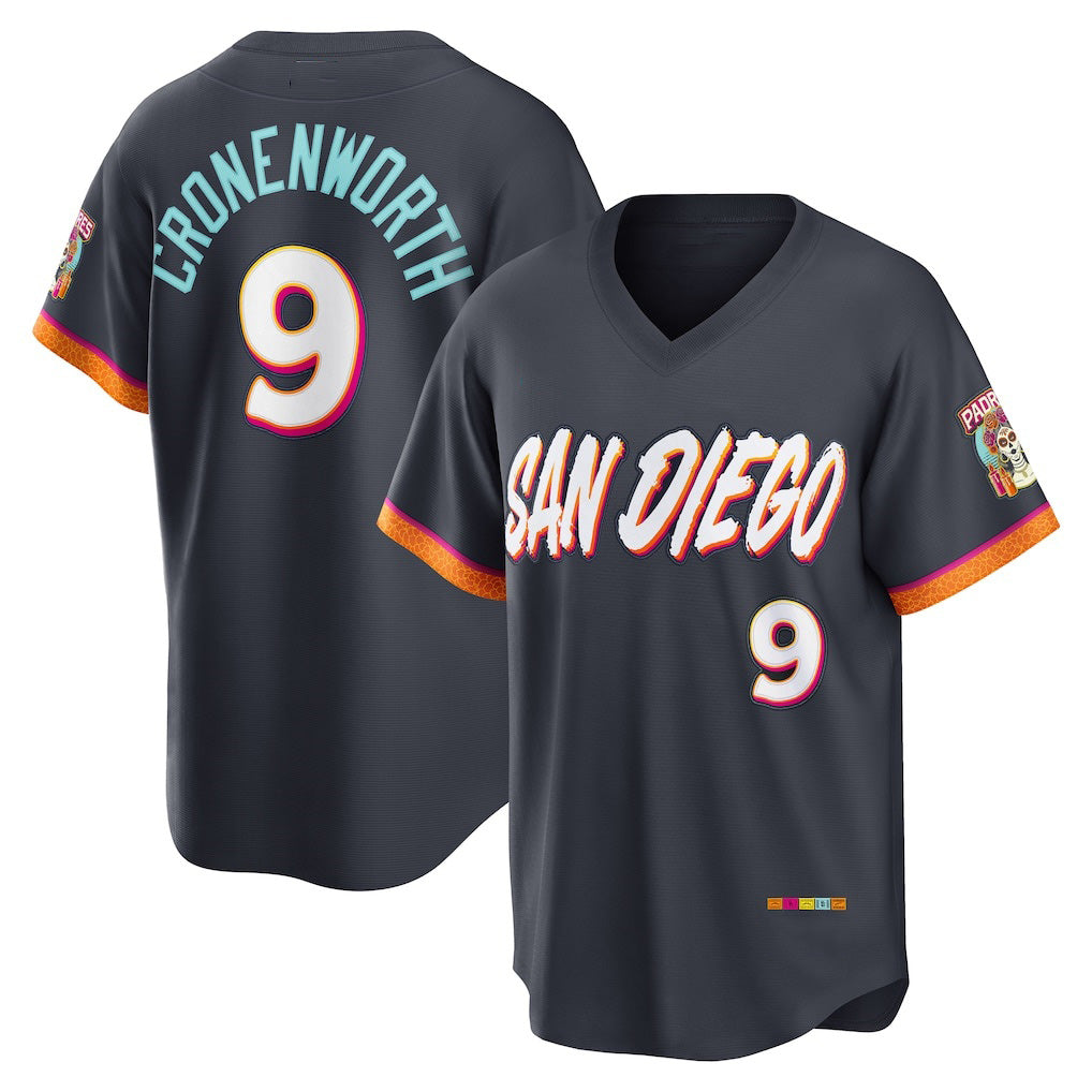 San Diego Padres #9 Jake Cronenworth Obsidian Jermy 2026 City Connect Stadium Jersey