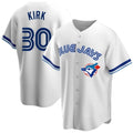 Toronto Blue Jays #30 Alejandro Kirk White Jermy Home Cooperstown Collection Player Jersey