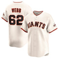 San Francisco Giants #62 Logan Webb Cream Jermy Home Limited Player Jersey
