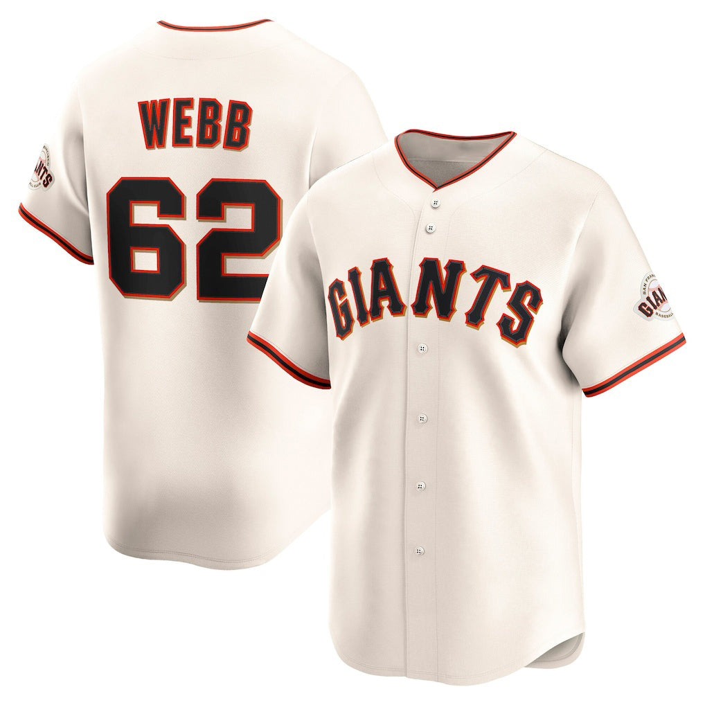 San Francisco Giants #62 Logan Webb Cream Jermy Home Limited Player Jersey