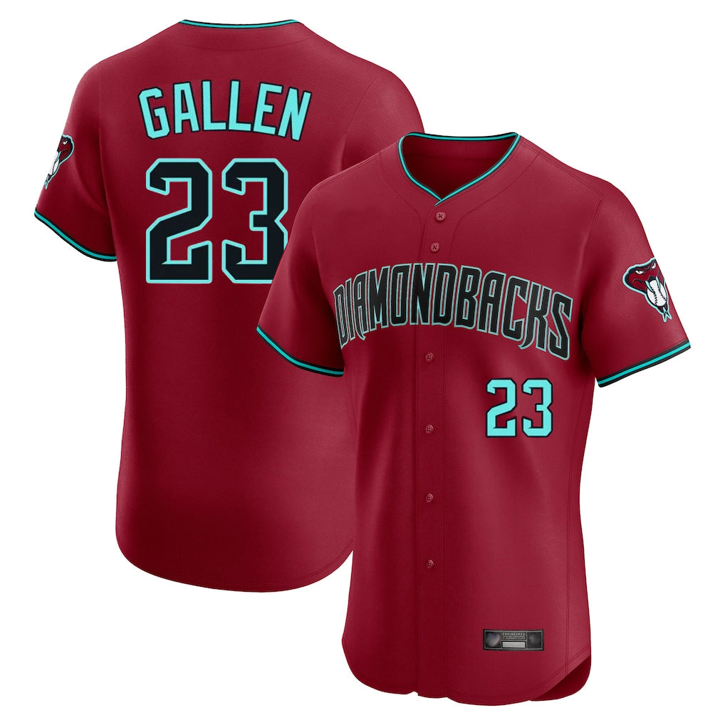 Arizona Diamondbacks #23 Zac Gallen Player Red Jermy Limited Elite Home Game Stitched Jerseys