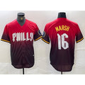 Philadelphia Phillies #16 Brandon Marsh Red Jermy 2024 City Cool Base Jersey