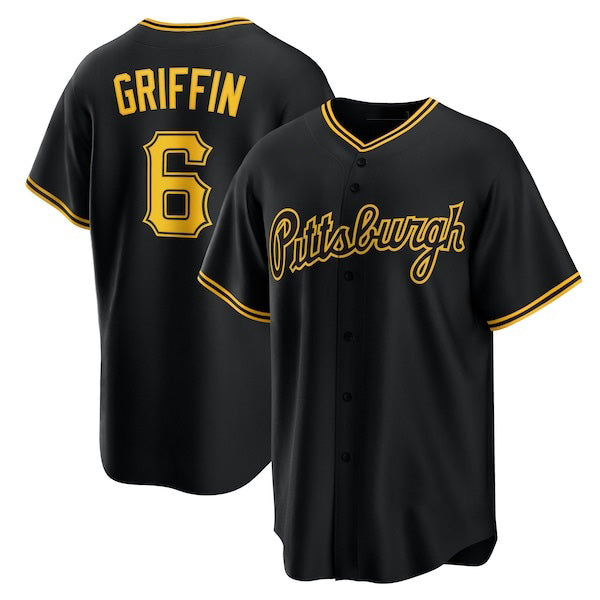 Pittsburgh Pirates #6 Konnor Griffin Black Jermy Alternate Replica Jersey