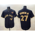 Toronto Blue Jays #27 Vladimir Guerrero Jr. Black Gold Jermy 2025 American League Champions Limited Stitched Jersey