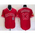 San Diego Padres #13 Manny Machado Red Jermy NEW 2023 Cool Base Stitched Jersey