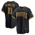 Pittsburgh Pirates #10 Bryan Reynolds Black Jermy 2026 City Connect Stadium Jersey