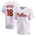 Philadelphia Phillies #16 Brandon Marsh White Jermy Home Limited Player Jersey