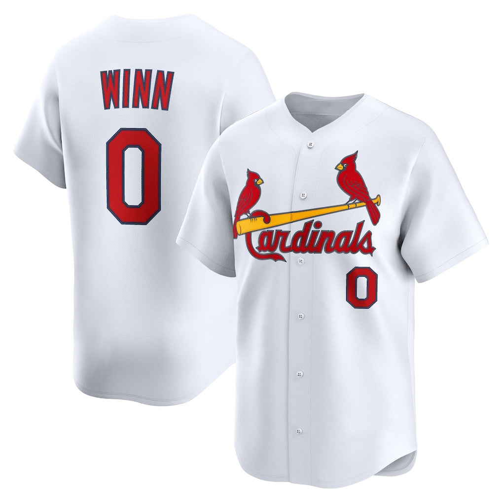 St. Louis Cardinals #0 Masyn Winn White Jermy Home Limited Jersey