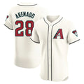 Arizona Diamondbacks #28 Nolan Arenado Player Cream Jermy Limited Elite Home Game Stitched Jerseys