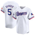Texas Rangers #5 Corey Seager White Jermy 2023 World Series Champions Stitched Jersey