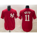 New York Yankees #11 Anthony Volpe Red Jermy Fashion Cool Base Jersey