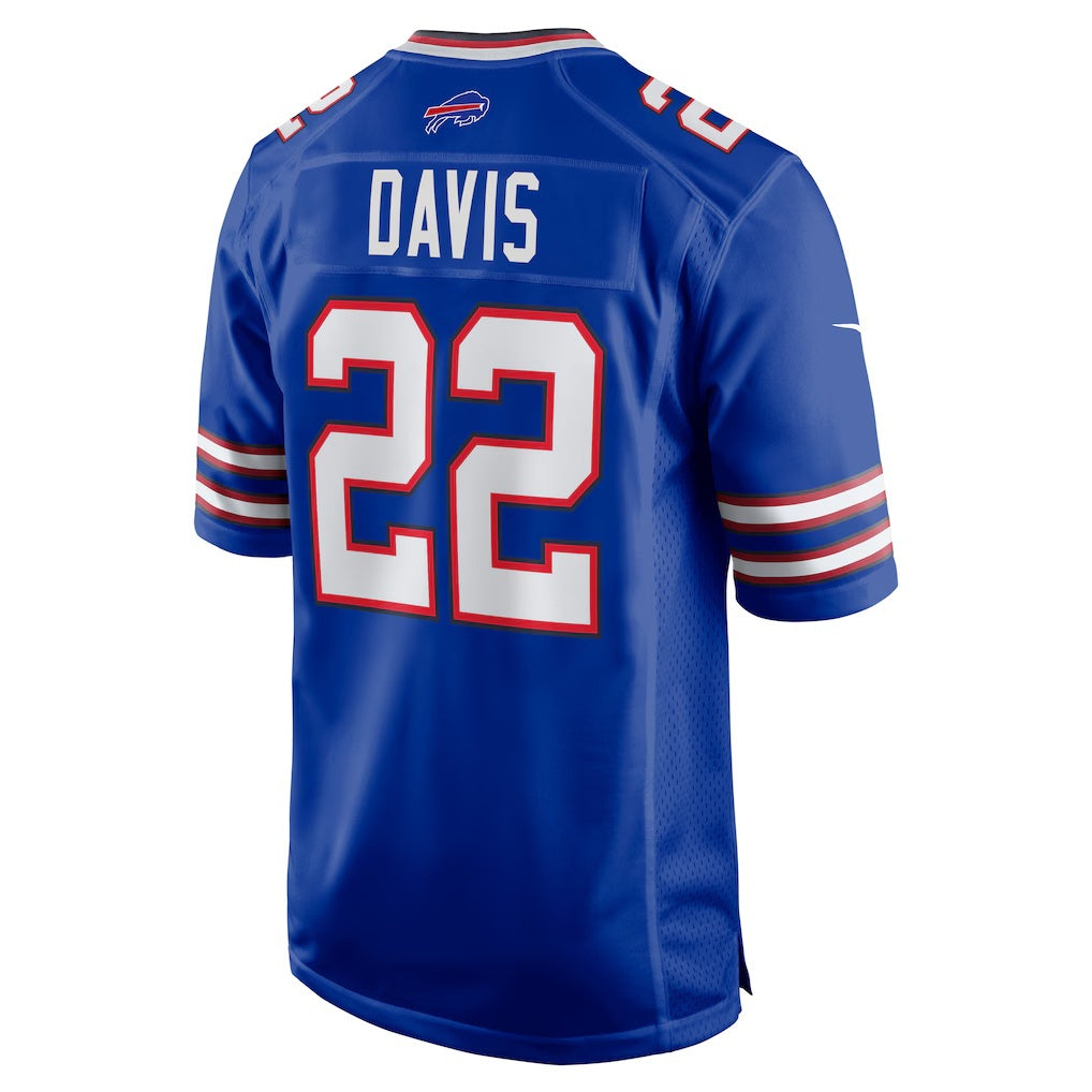 B.Bills #22 Ray Davis Royal Jermy Game Jersey