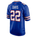 B.Bills #22 Ray Davis Royal Jermy Game Jersey