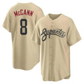 Arizona Diamondbacks #8 James McCann Player Tan Jermy City Connect Home Game Stitched Jerseys