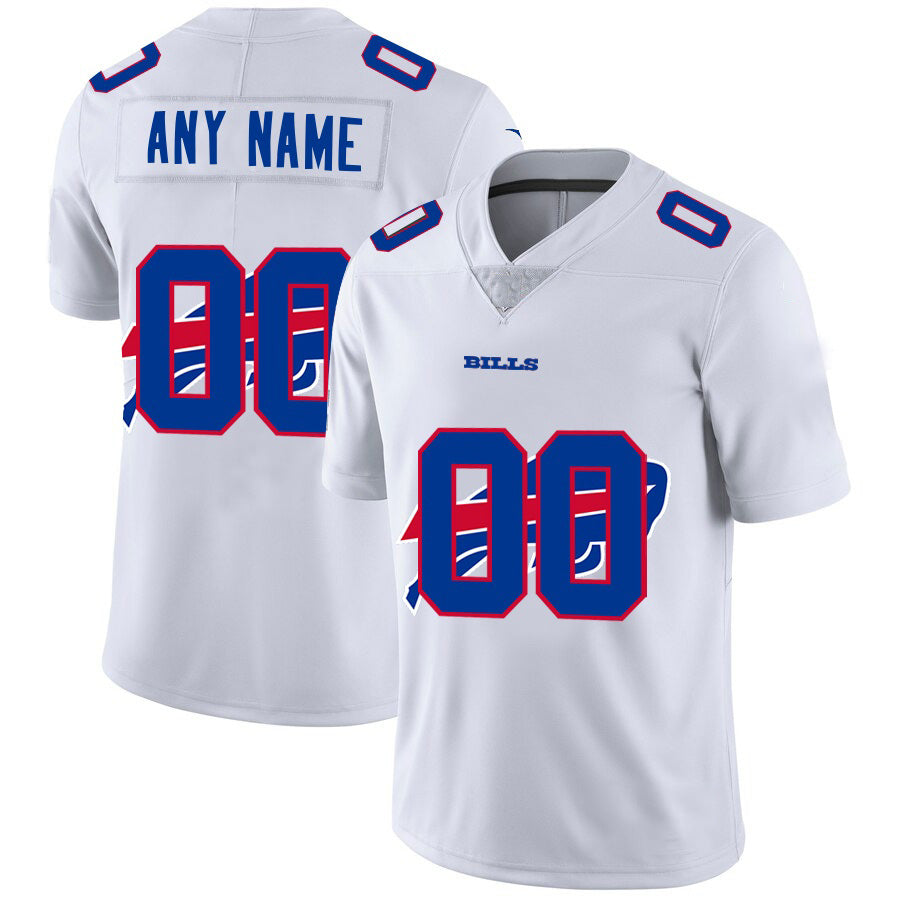 Custom B.Bills White Jermy Team Big Logo Vapor Untouchable Limited Jersey