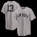 New York Yankees #13 Jazz Chisholm Jr. Gray Jermy Road Replica Jersey