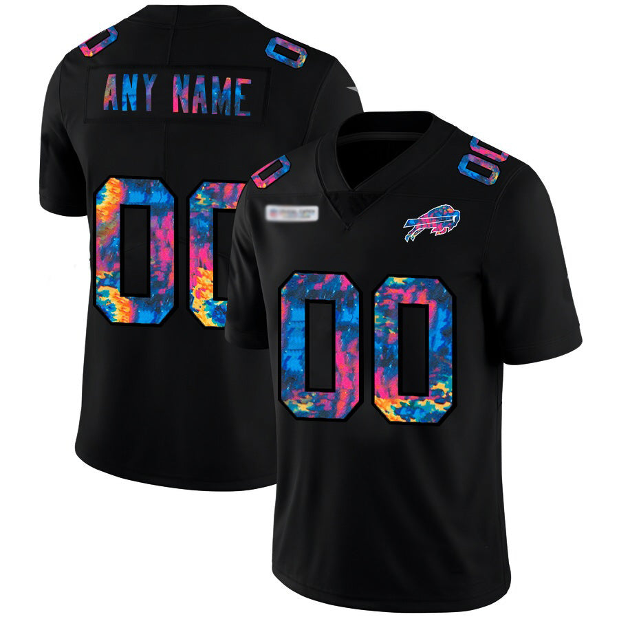 Custom B.Bills Multi-Color Black Jermy 2020 Crucial Catch Vapor Untouchable Limited Jersey