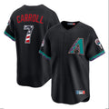 Arizona Diamondbacks #7 Corbin Carroll Player Black Jermy USA 250 Fourth of July Home Game Stitched Jerseys