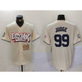 New York Yankees #99 Aaron Judge Cream Jermy Limited Stitched Jerseys