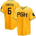 Pittsburgh Pirates #6 Konnor Griffin Yellow Jermy City Connect Limited Jersey