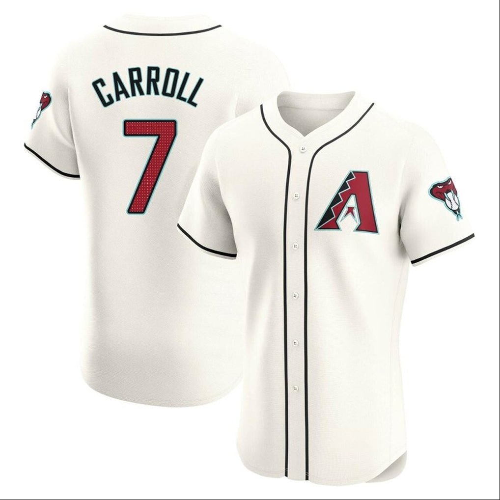 Arizona Diamondbacks #7 Corbin Carroll Player Cream Jermy Limited Elite Home Game Stitched Jerseys