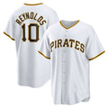 Pittsburgh Pirates #10 Bryan Reynolds White Jermy Replica Player Jersey