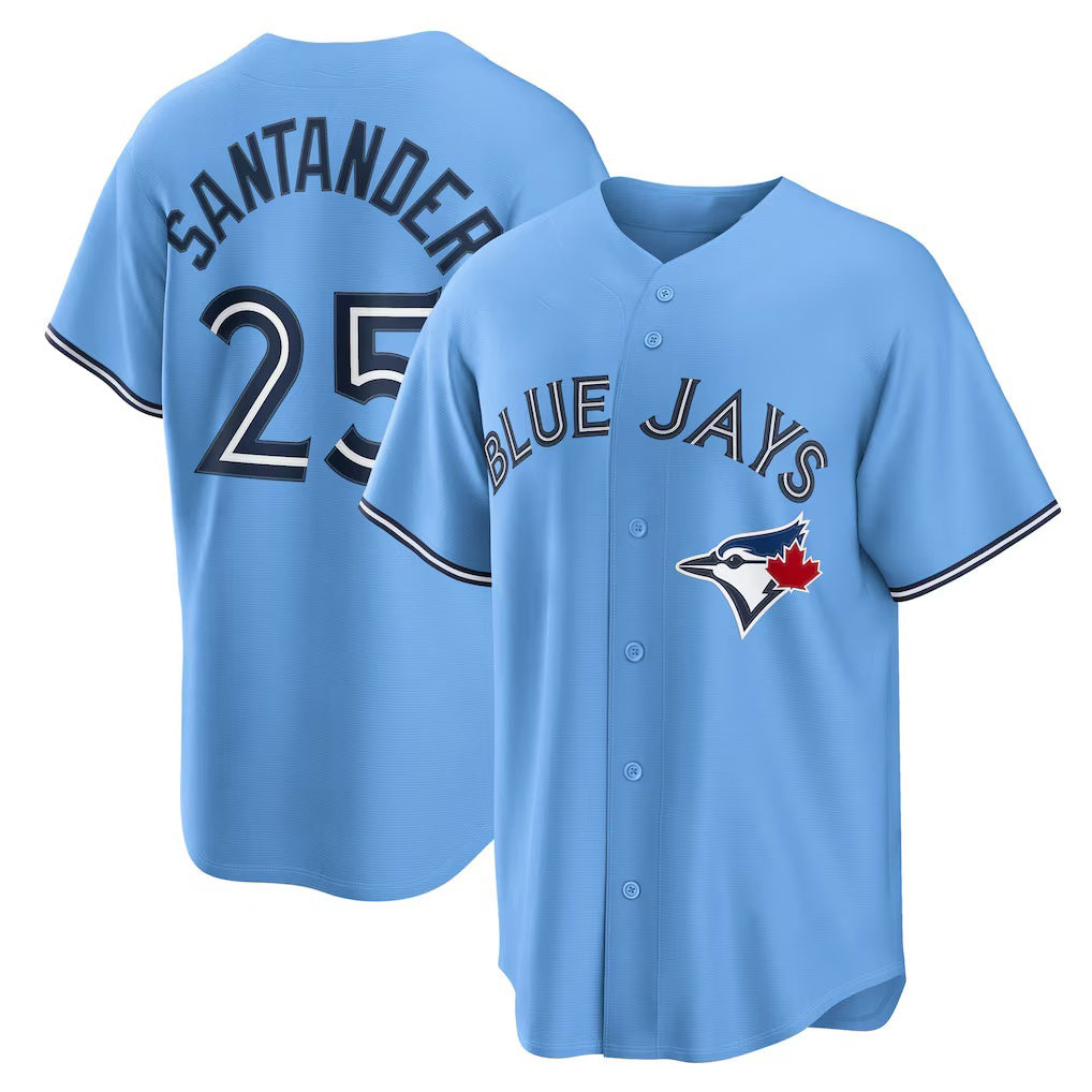 Toronto Blue Jays #25 Anthony Santander Light Blue Jermy Alternate Replica Jersey