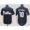 Philadelphia Phillies #10 J.T. Realmuto Black Jermy Lights Out Limited Stitched Jersey
