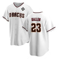 Arizona Diamondbacks #23 Zac Gallen White Jermy 2023 World Series Cool Base Stitched Jersey