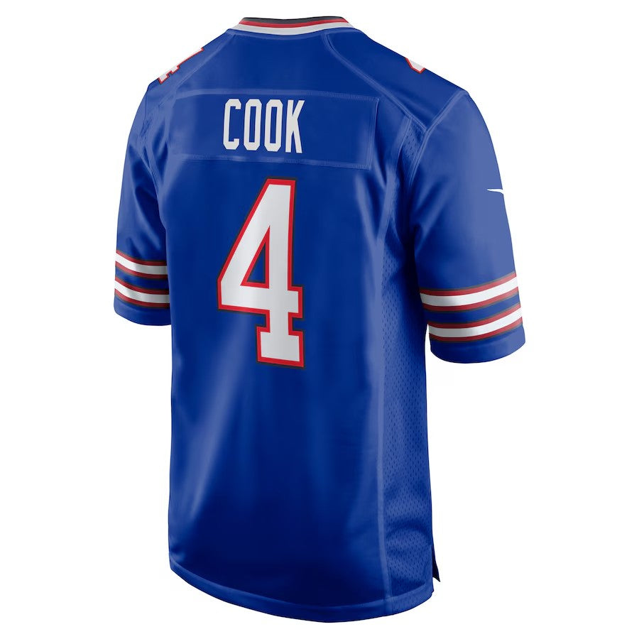 B.Bills #4 James Cook Royal Jermy Team Game Jersey