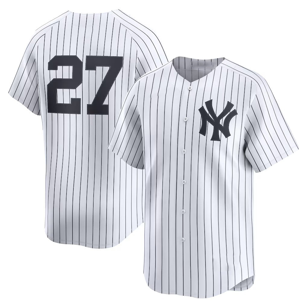 New York Yankees #27 Giancarlo Stanton White Jermy Home Limited Player Jersey 2