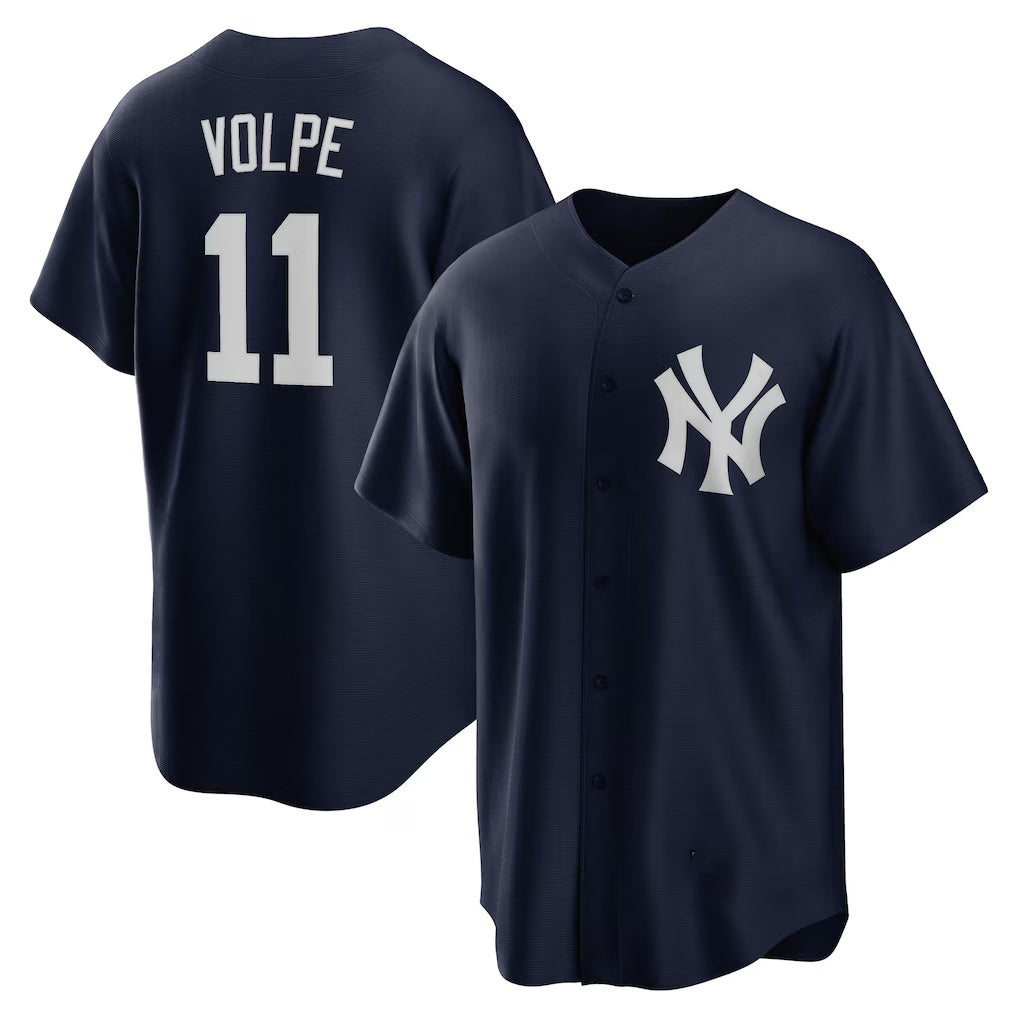New York Yankees #11 Anthony Volpe Navy Jermy Big & Tall Alternate Replica Player Jersey