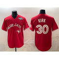 Toronto Blue Jays #30 Alejandro Kirk Red Jermy 2025 World Series Cool Base Stitched Jersey