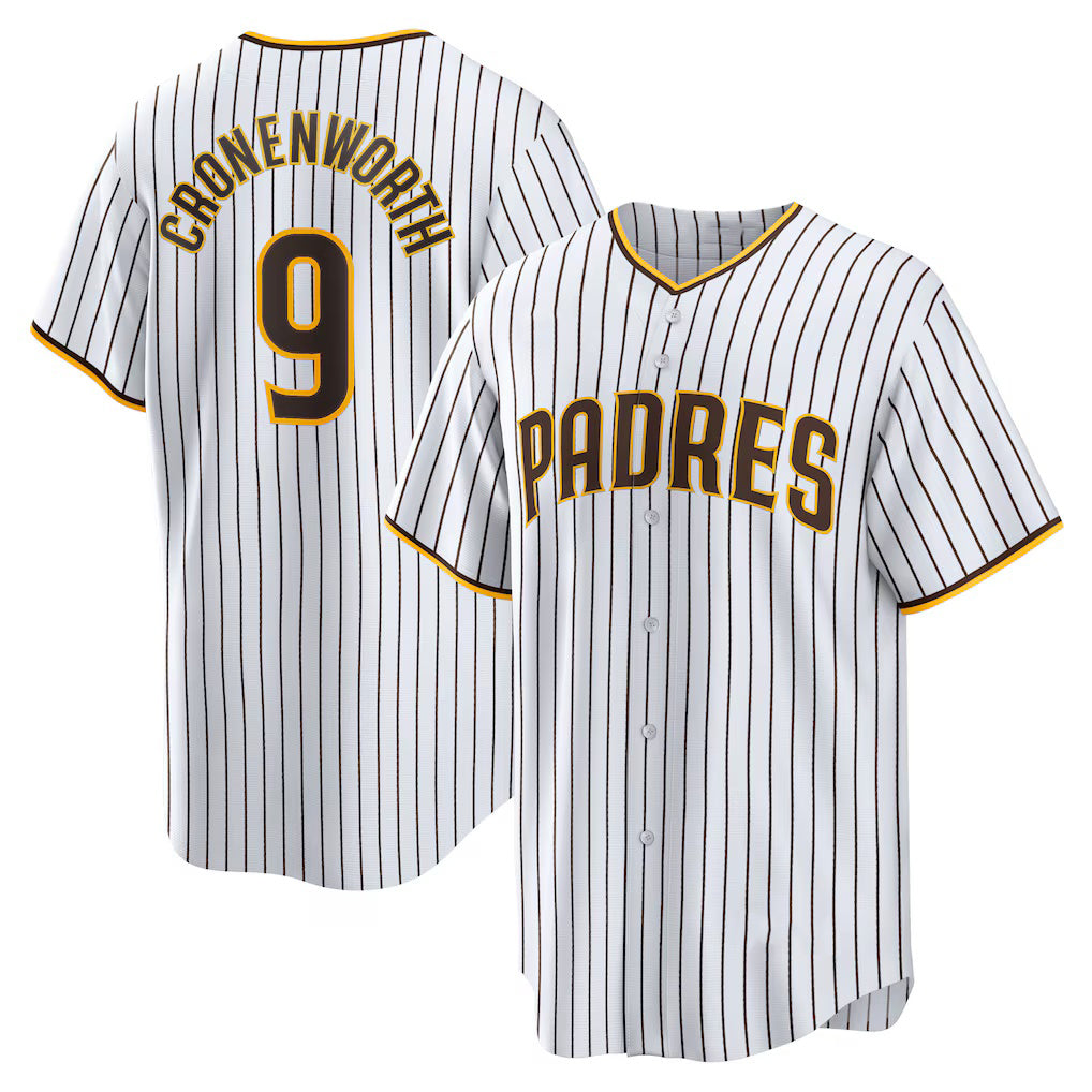 San Diego Padres #9 Jake Cronenworth White Jermy Home Replica Jersey