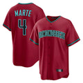 Arizona Diamondbacks #4 Ketel Marte Player Red Jermy Home Game Stitched Jerseys