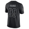 W.Commanders #99 Chase Young Black Jermy RFLCTV Limited Jersey