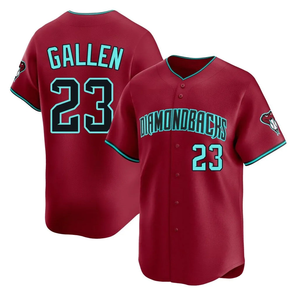 Arizona Diamondbacks #23 Zac Gallen Player Red Jermy Limited Home Game Stitched Jerseys