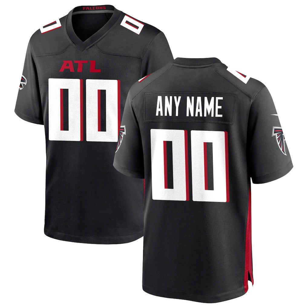 Custom A.Falcons Black Jermy Game Jersey
