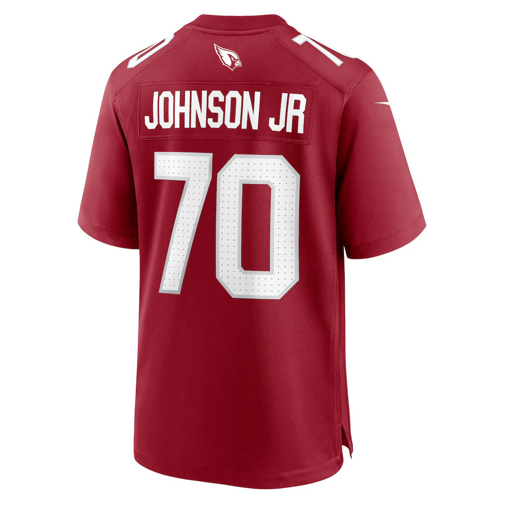 A.Cardinals #70 Paris Johnson Jr. Cardinal Jermy Game Jersey