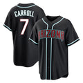 Arizona Diamondbacks #7 Corbin Carroll Player Black Jermy Fashion Out Home Game Stitched Jerseys