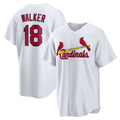 St. Louis Cardinals #18 Jordan Walker White Jermy Home Official Replica Player Jersey