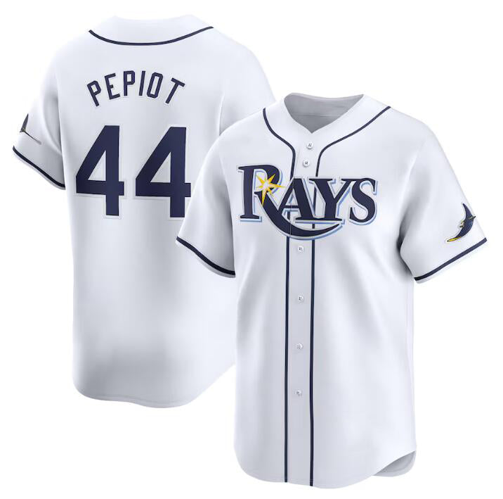 Tampa Bay Rays #44 Ryan Pepiot White Jermy Home Limited Stitched Jersey