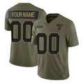 Custom A.Cardinals Active Player Olive Jermy 2025 F.U.S.E. Salute to Service Limited Stitched Jersey