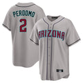 Arizona Diamondbacks #2 Geraldo Perdomo Player Gray Jermy Road Home Game Stitched Jerseys