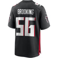 A.Falcons #56 Keith Brooking Black Jermy Game Retired Player Jersey